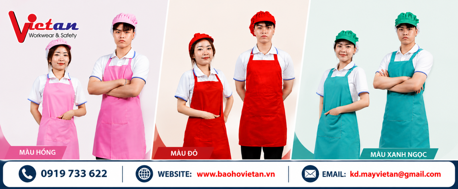 Tạp dề nhà hàng được thiết kế có túi phía trước giúp nhân viên có thể đựng một số vật dụng nhỏ trong quá trình làm việc