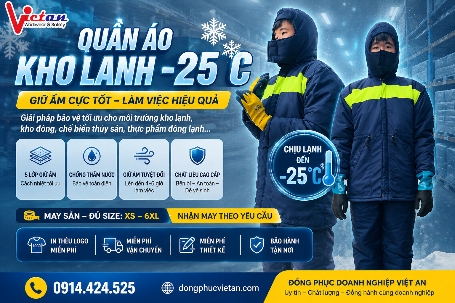Quần áo ấm -25 độ
