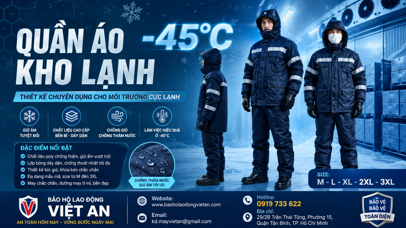 quần áo bảo hộ kho lạnh